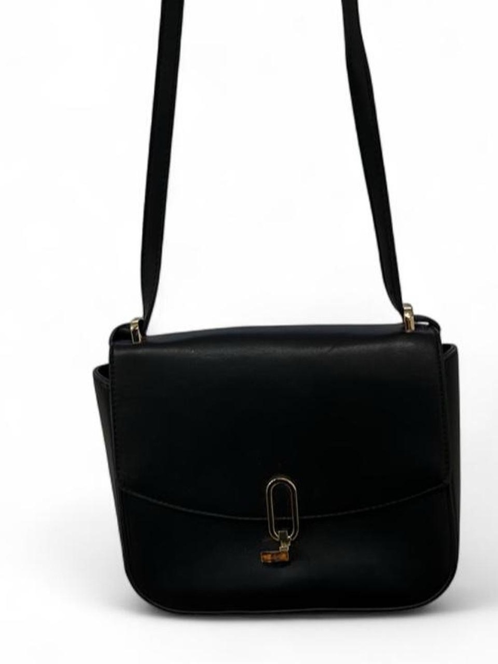a new day Black Crossbody Bag with Gold Accent